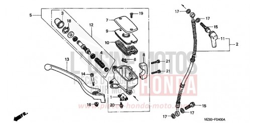 VORDERRADBREMSE VT600CR de 1994