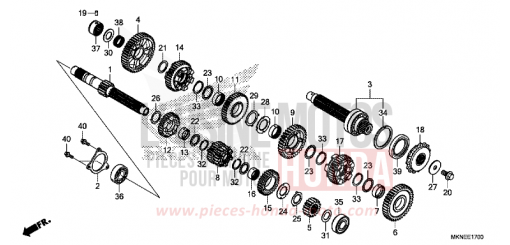 GETRIEBE CBR650RAK de 2019