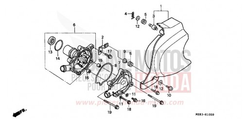 WASSERPUMPE VT600CR de 1994