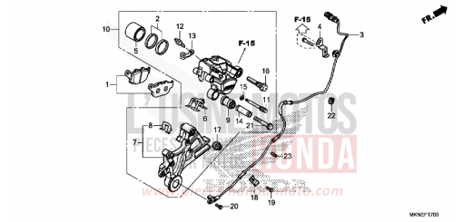 HINTERRAD-BREMSSATTEL CBR650RAK de 2019