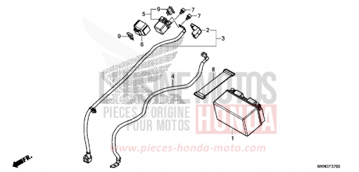 BATTERIE CBR650RAK de 2019