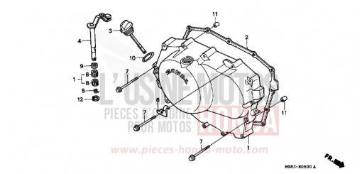 KURBELGEHAEUSEABDECKUNG VT600CT de 1996