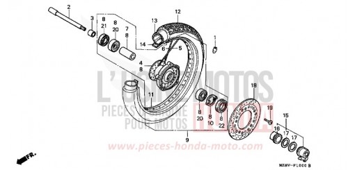 VORDERRAD VT600CV de 1997