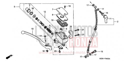 VORDERRADBREMSE VT600CV de 1997