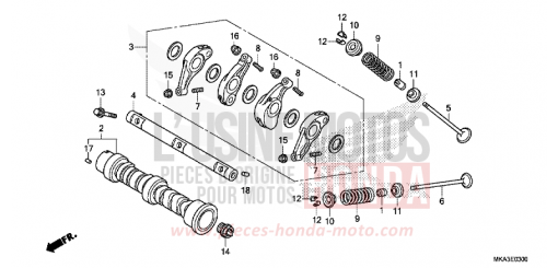 NOCKENWELLE/VENTIL NC750XAG de 2016