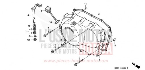KURBELGEHAEUSEABDECKUNG VT600CW de 1998