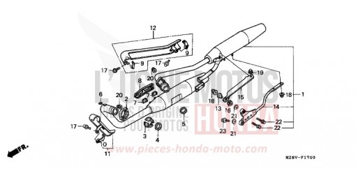 ABGAS-SCHALLDAEMPFER VT600CX de 1999