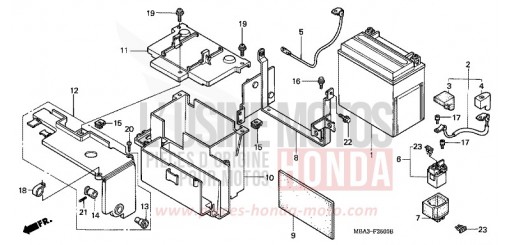 BATTERIE VT750CV de 1997