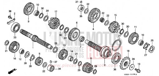 GETRIEBE VTR1000F2 de 2002