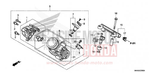 DROSSELKLAPPENGEHAEUSE NC750XAG de 2016