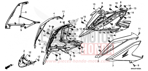 SEITENVERKLEIDUNG NC750XAG de 2016