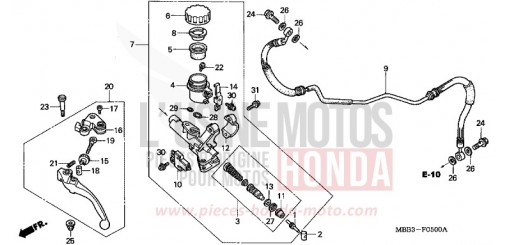 HAUPTKUPPLUNGSZYLINDER VTR1000FX de 1999