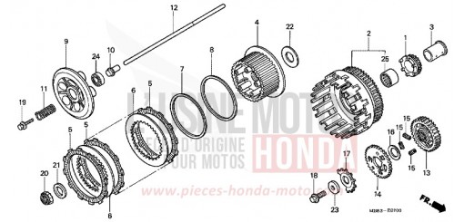 KUPPLUNG VTR1000FY de 2000