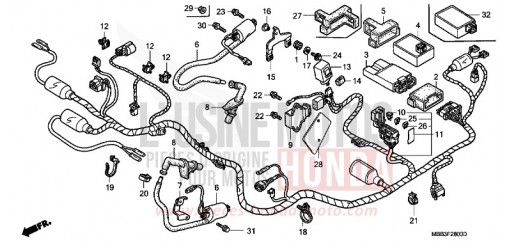 KABELBAUM VTR1000FY de 2000