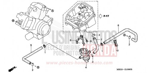 LUFTANSAUGVENTIL VTR1000FY de 2000