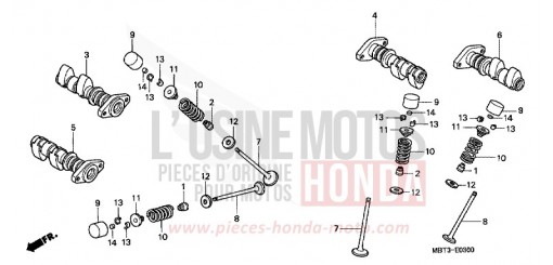 NOCKENWELLE/VENTIL XL1000V5 de 2005