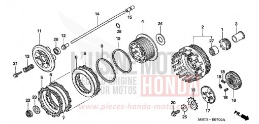 KUPPLUNG XL1000V6 de 2006
