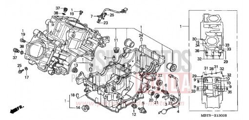 KURBELGEHAEUSE XL1000V6 de 2006