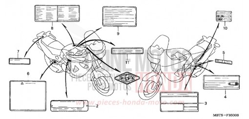 WARNETIKETT XL1000V6 de 2006