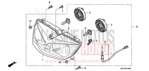 SCHEINWERFER XL1000VA4 de 2004