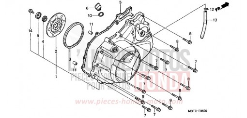 KURBELGEHAEUSEABDECKUNG XL1000VA5 de 2005