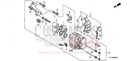 VORDERRAD-BREMSSATTEL XL125V2 de 2002