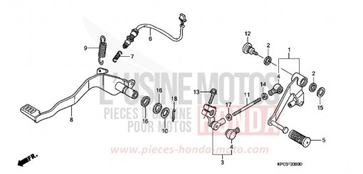 PEDAL XL125V2 de 2002