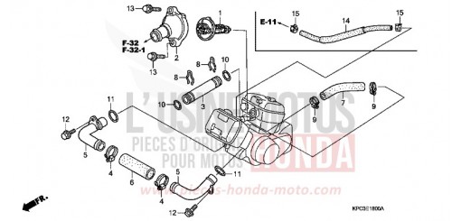 WASSERSCHLAUCH XL125V4 de 2004