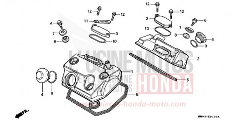ZYLINDERKOPFDECKEL XL600VH de 1987