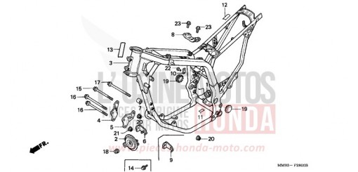 RAHMENKOERPER XL600VJ de 1988