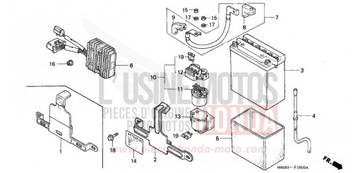 BATTERIE XL600VM de 1991