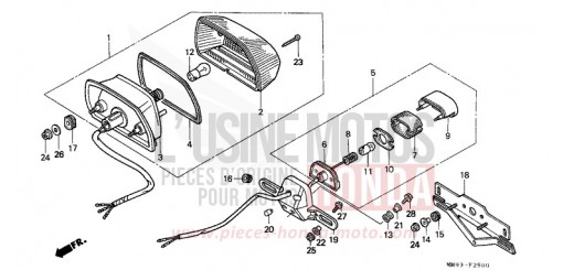 HECKLEUCHTE XL600VN de 1992