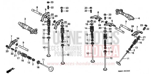 NOCKENWELLE/VENTIL XL600VT de 1996