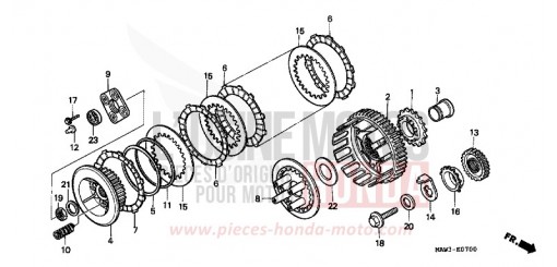 KUPPLUNG XL600VT de 1996