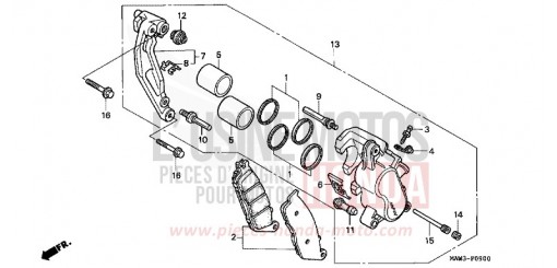 VORDERRAD-BREMSSATTEL XL600VT de 1996