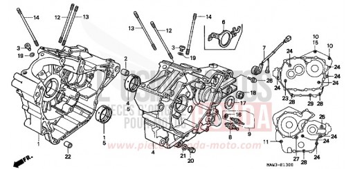 KURBELGEHAEUSE XL600VT de 1996