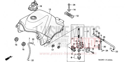 KRAFTSTOFFTANK XL600VT de 1996