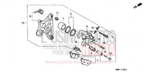 HINTERRAD-BREMSSATTEL XL600VW de 1998