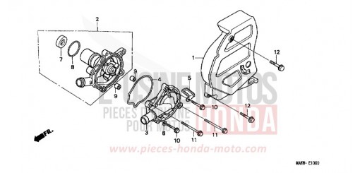 WASSERPUMPE XL600VW de 1998