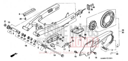 SCHWINGE/KETTENGEHAEUSE XL600VX de 1999
