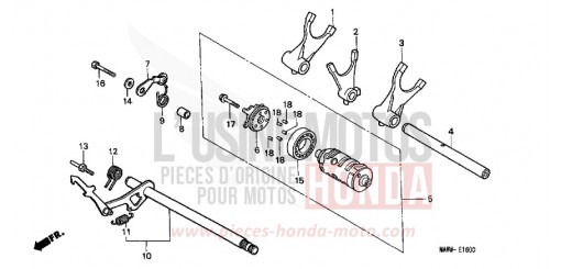SCHALTTROMMEL XL600VX de 1999