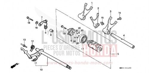 SCHALTTROMMEL XL600VK de 1989