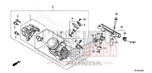 DROSSELKLAPPENGEHAEUSE NC750XAK de 2019