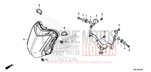 SCHEINWERFER NC750XAK de 2019
