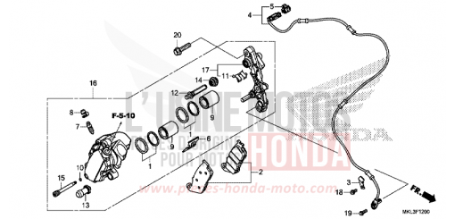VORDERRAD-BREMSSATTEL NC750XAK de 2019
