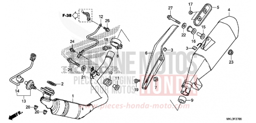 ABGAS-SCHALLDAEMPFER NC750XAK de 2019