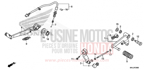 PEDAL NC750XAK de 2019