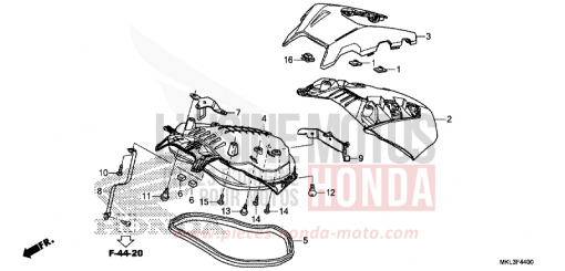 GEPAECKRAUMDECKEL NC750XAK de 2019