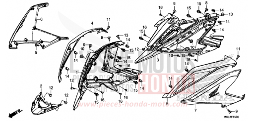 SEITENVERKLEIDUNG NC750XAK de 2019