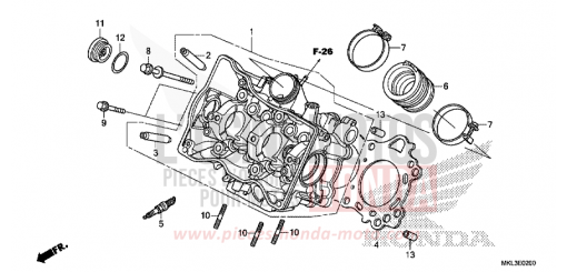 ZYLINDERKOPF NC750XAK de 2019